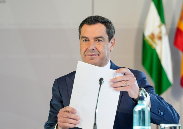 El presidente de la Junta de Andalucía, Juanma Moreno, en una imagen de archivo.