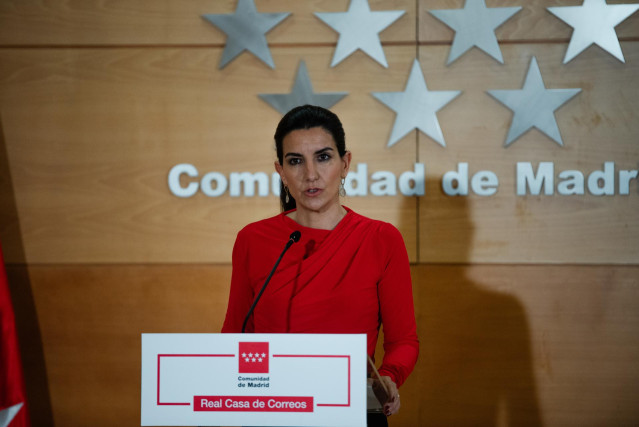 La portavoz de VOX en la Asamblea de Madrid, Rocío Monasterio.