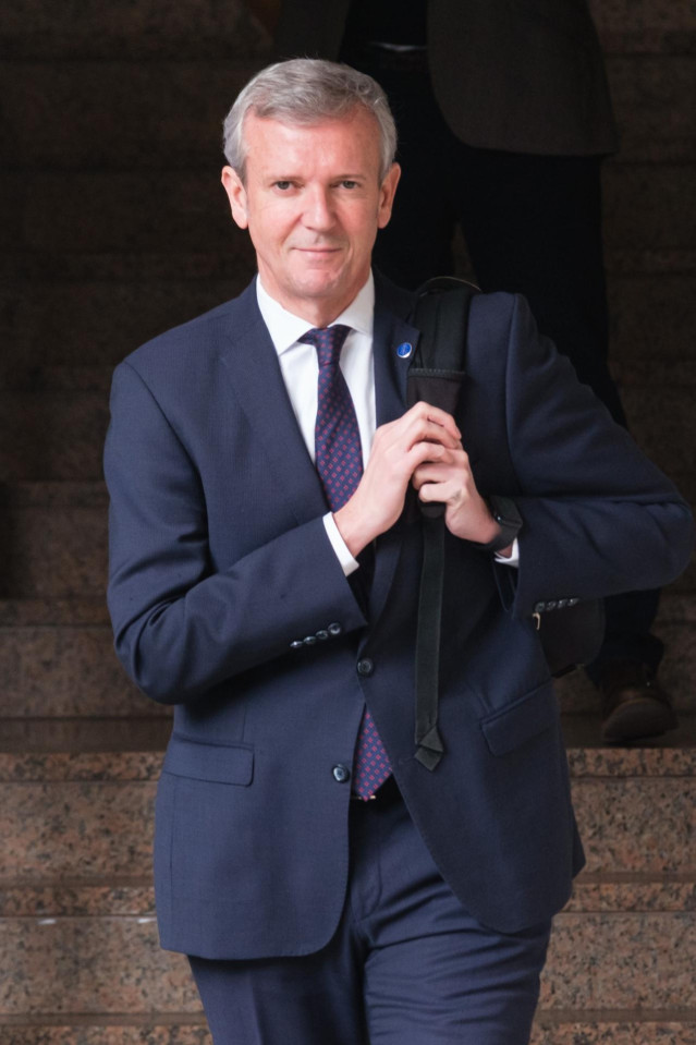 El presidente de la Xunta, Alfonso Rueda, tras el Consello.