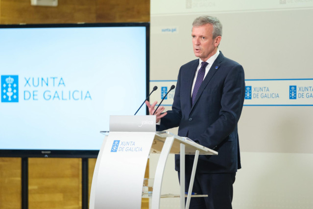 Rueda comparece ante la prensa tras el Consello.