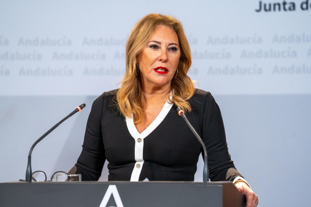 La consejera andaluza de Economía, Hacienda y Fondos Europeos, Carolina España, en una foto de archivo.