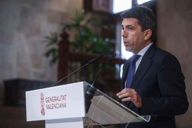 El presidente de la Generalitat, Carlos Mazón.