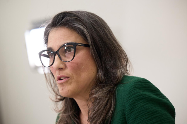La portavoz de Más Madrid, Manuela Bergerot, en una entrevista con Europa Press