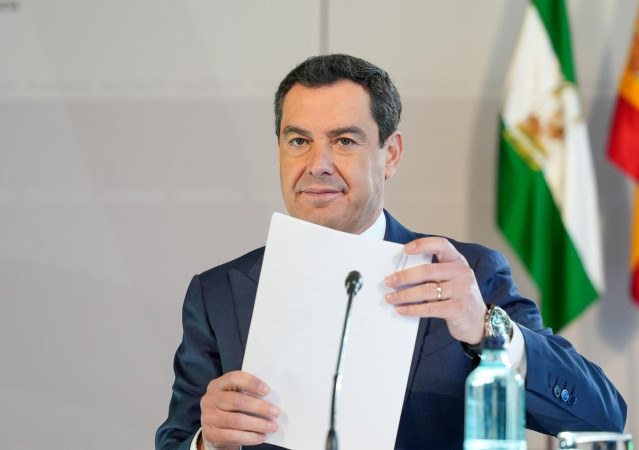El presidente de la Junta de Andalucía, Juanma Moreno, en una imagen de archivo.