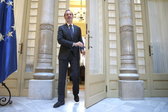 Archivo - El presidente del Parlament balear, Gabriel Le Senne, tras una rueda de prensa, a 29 de enero de 2025, en Palma de Mallorca, Mallorca, Baleares (España).