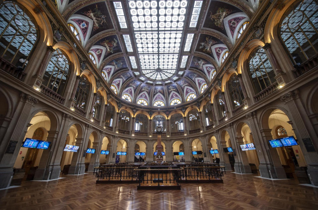 Archivo - Instalaciones del Palacio de la Bolsa de Madrid