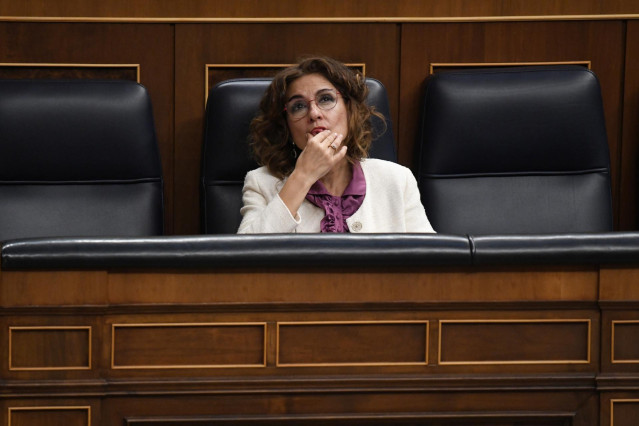 La vicepresidenta primera del Gobierno y ministra de Hacienda, María Jesús Montero.