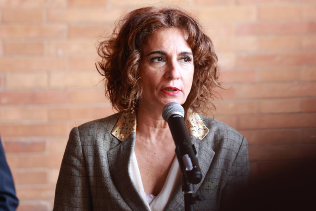 La vicepresidenta primera del Gobierno y ministra de Hacienda, María Jesús Montero.