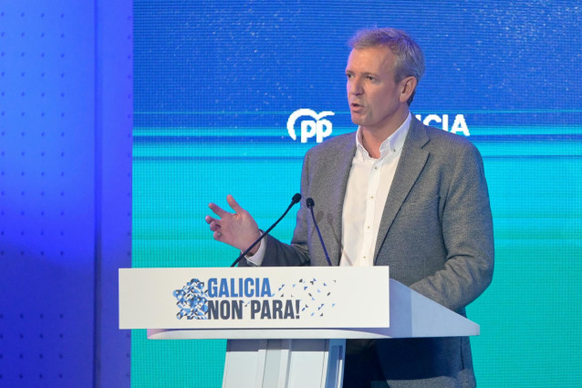 Archivo - El presidente de la Xunta, presidente del PPdeG y candidato a la reelección, en Palexco, a 14 de enero de 2024, en A Coruña, Galicia (España).