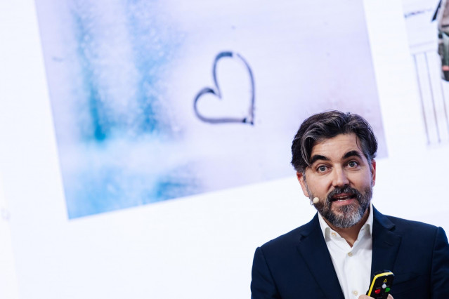 El CEO de ING España & Portugal, Ignacio Juliá, interviene durante la presentación de resultados de ING, en su sede de Madrid, a 14 de febrero de 2024, en Madrid (España).