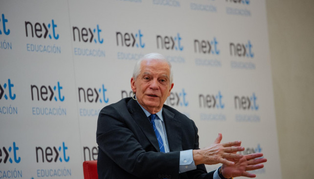 El Alto Representante de la UE y Vicepresidente de la Comisión, Josep Borrell, durante un Foro Next Educación