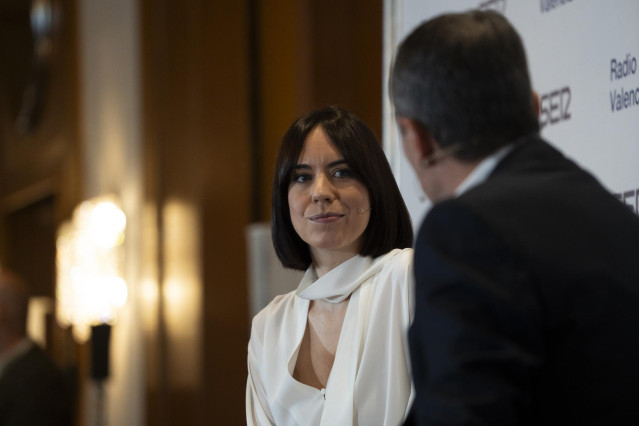 La ministra de Ciencia, Innovación y Universidades, Diana Morant, durante un ‘encuentro SER’