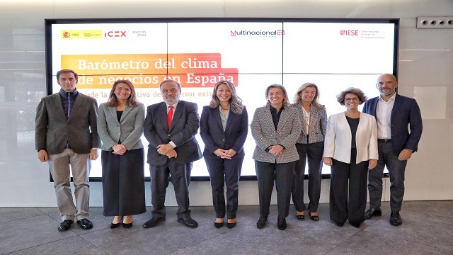 Presentación del 16º Barómetro del clima de negocios, elaborado por ICEX, Multinacionales con España y la escuela de negocios IESE