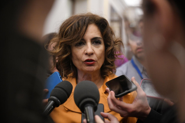 La vicepresidenta primera del Gobierno y ministra de Hacienda, María Jesús Montero.