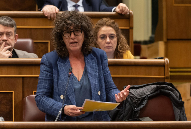 La diputada de ERC Teresa Jordà, en el Congreso de los Diputados, a 7 de febrero de 2024, en Madrid (España).