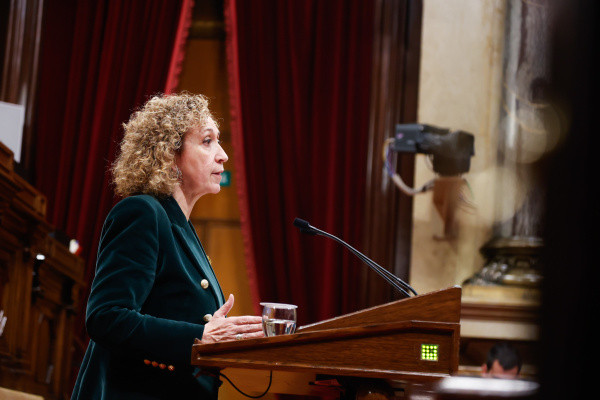La consellera de Territorio, Ester Capella, en el pleno del 6 de marzo de 2024