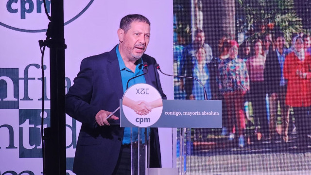 Archivo - Mustafá Aberchán, en el cierre de la campaña electoral.