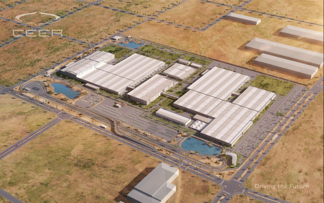 La marca saudí, Ceer, anuncia un contrato de 1.220 millones de euros para construir su primera planta de vehículos eléctricos.