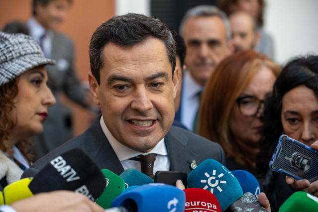 Archivo - El presidente de la Junta de Andalucía, Juanma Moreno (Fotografía de Archivo)