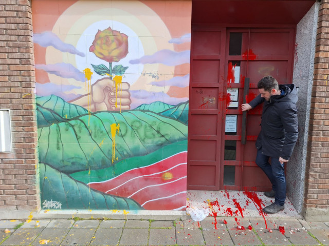 Sede del PSOE vandalizada