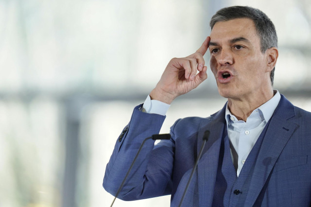 El presidente del Gobierno, Pedro Sánchez, en Bilbao