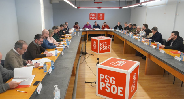 Executiva Nacional Galega del PSdeG celebrada el sábado 9 de marzo en Santiago de Compostela.