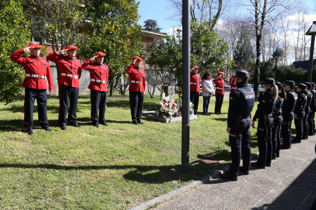 La Ertzaintza homenajea a Iñaki Totorika Vega, asesinado por ETA en Hernani (Gipuzkoa) en el año 2001