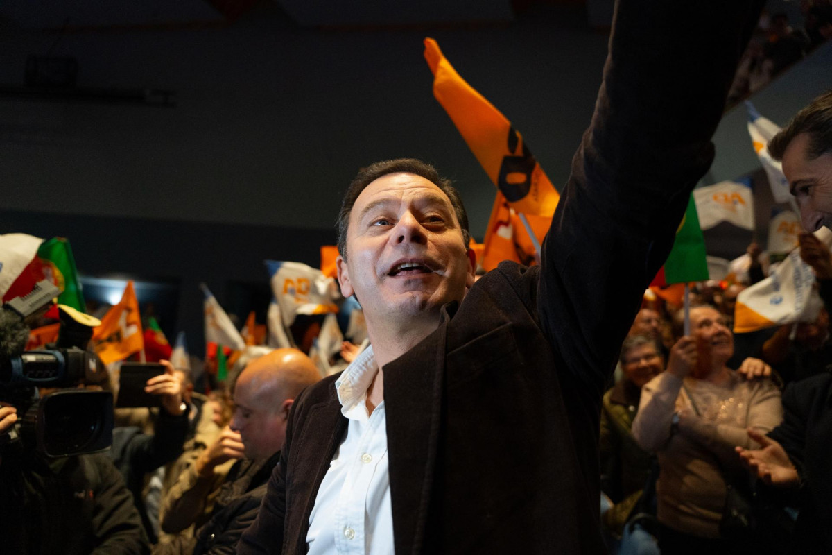 EuropaPress 5817372 march 2024 braga portugal braga 02 03 2024  aliana democratica rally at the