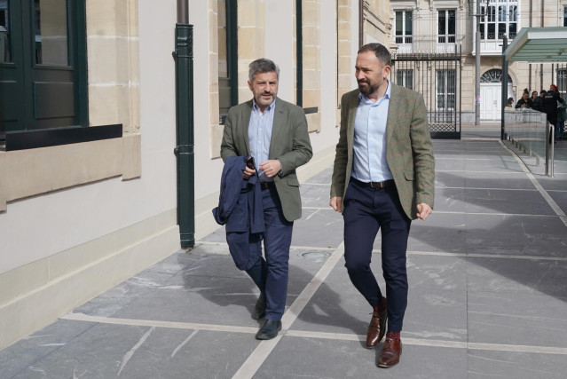 El delegado del Gobierno en Euskadi, Denis Itxaso, a su llegada al Parlamento Vasco