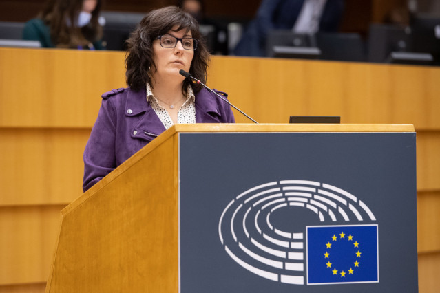 Archivo - La eurodiputada del PSOE Isabel García Muñoz.