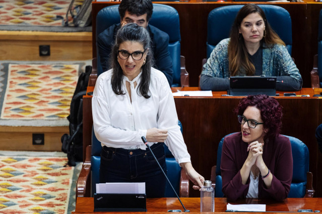 Archivo - La portavoz de Más Madrid en la Asamblea, Manuela Bergerot.