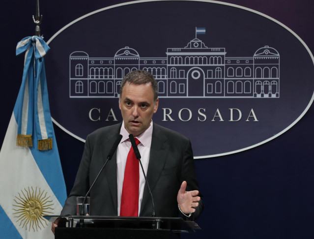 Manuel Adorni, portavoz de la Presidencia argentina