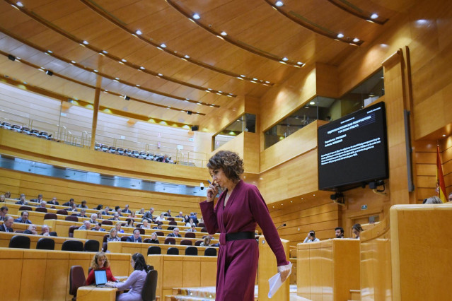 La vicepresidenta primera y ministra de Hacienda, María Jesús Montero