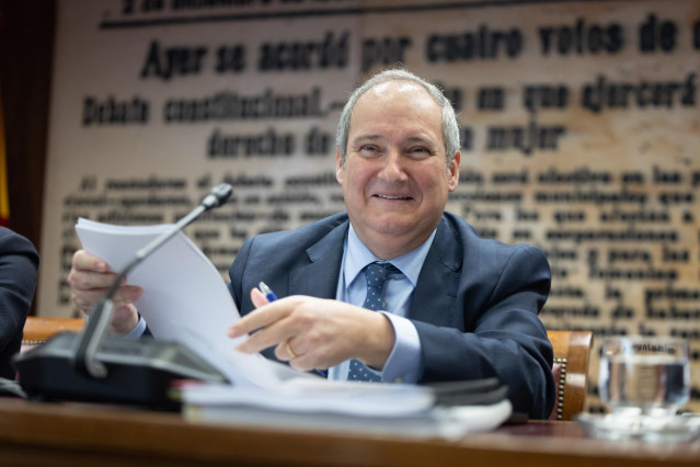 El ministro de Industria y Turismo, Jordi Hereu, comparece durante una comisión, en el Senado, a 15 de marzo de 2024, en Madrid (España).