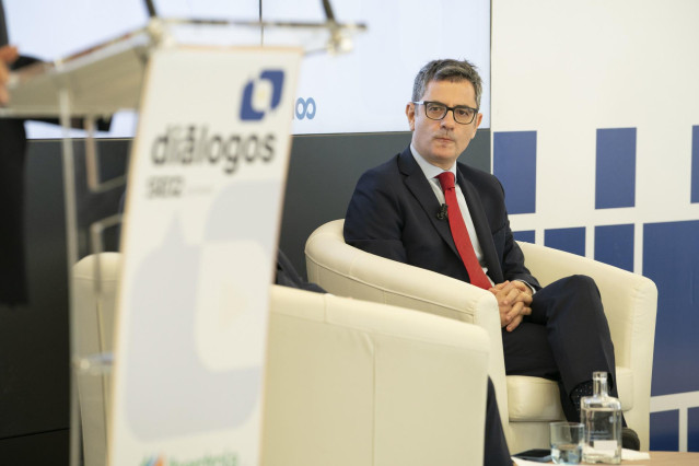 El ministro de Presidencia, Justicia y Relaciones con las Cortes, Félix Bolaños, participa en la jornada 