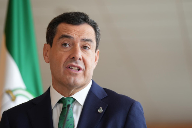 Archivo - El presidente de la Junta de Andalucía, Juanma Moreno, en una fotografía de archivo