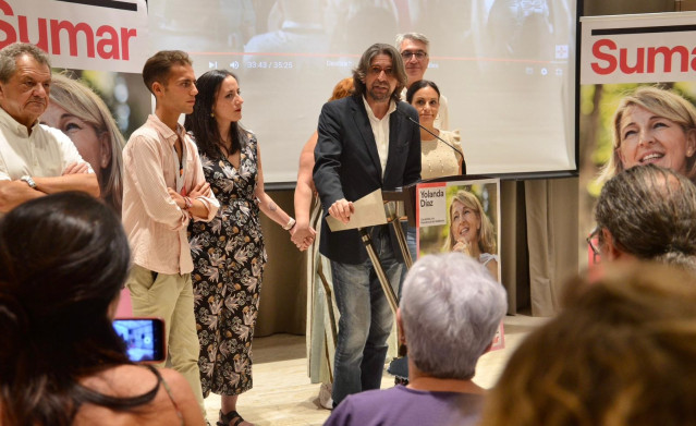 Archivo - El cabeza de lista de Sumar por Sevilla al Congreso en las elecciones generales del 23J, Francisco Sierra, valora el resultado de los comicios en una foto de archivo.