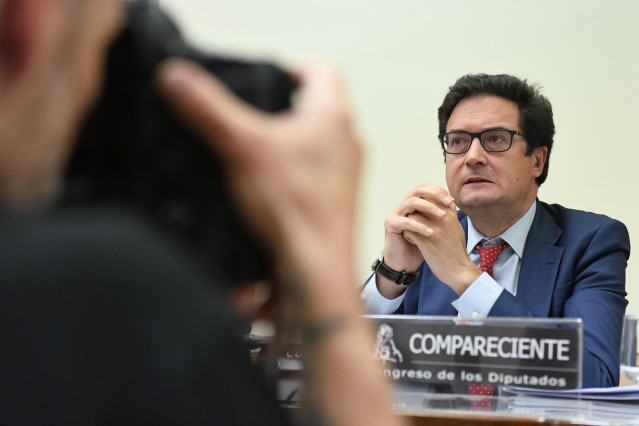 Archivo - El director del Gabinete del Presidente del Gobierno, Óscar López Águeda, comparece en la Comisión Mixta de Seguridad Nacional, en el Congreso de los Diputados, a 25 de abril de 2022.
