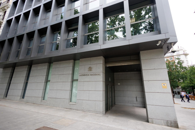 Archivo - Fachada de la Audiencia Nacional, a 22 de mayo de 2023, en Madrid (España).