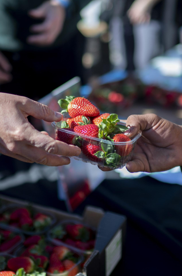 Caja de fresas