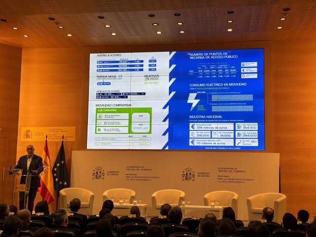 El director general de Aedive, Arturo Pérez de Lucia, durante la presentación del Anuario de Movilidad 2023-2024