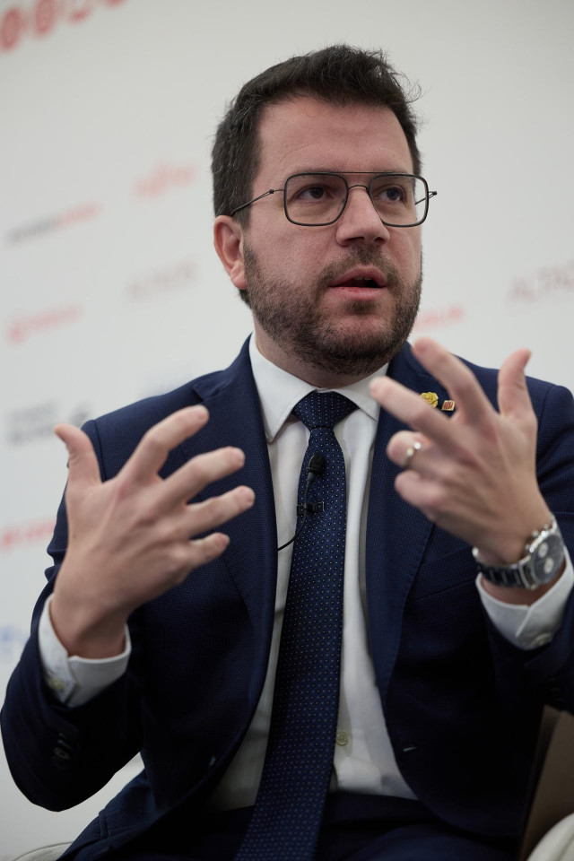 El presidente de la Generalitat de Catalunya, Pere Aragonès.