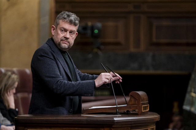 El diputado de ERC Francesc Marc Alvaro en el Congreso de los Diputados, a 27 de febrero de 2024, en Madrid (España).