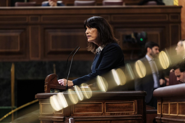 Archivo - La diputada de Junts Pilar Calvo