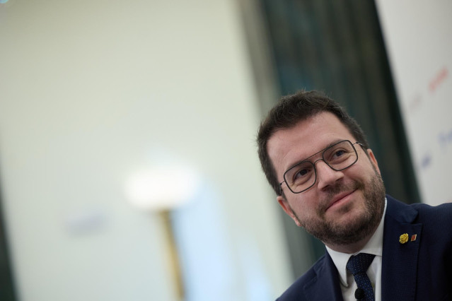 El presidente de la Generalitat de Catalunya, Pere Aragonès