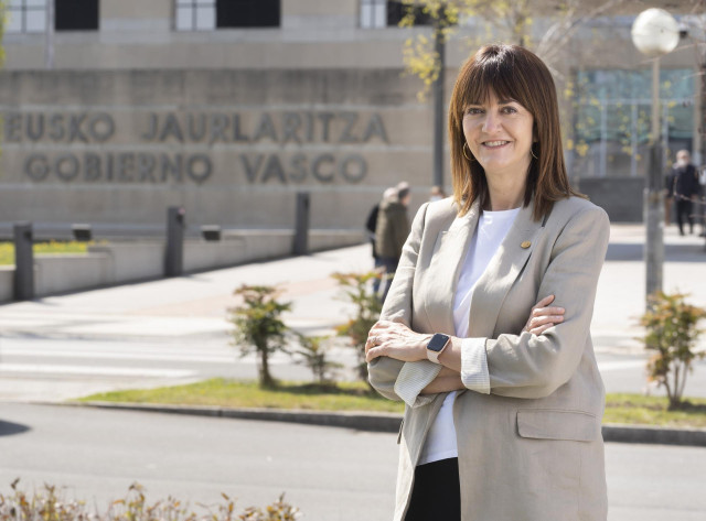 Archivo - La vicelehendakari segunda y consejera de Trabajo y Empleo del Gobierno vasco, Idoia Mendia, en una entrevista concedida a Europa Press