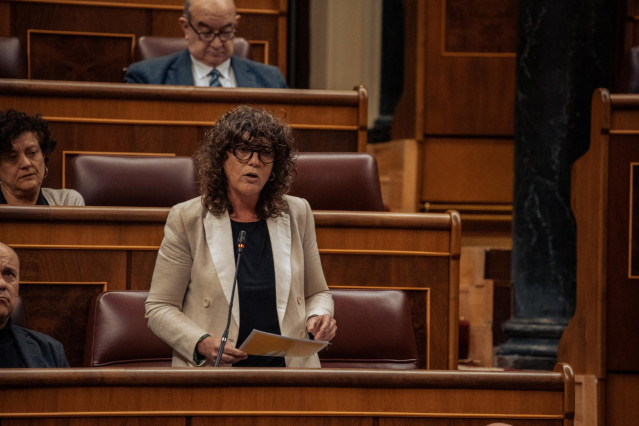 La portavoz adjunta de Esquerra Republicana (ERC), Teresa Jordà, en el Congreso de los Diputados, a 20 de marzo de 2024, en Madrid (España).