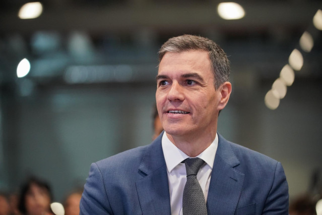 El presidente del Gobierno, Pedro Sánchez, a 25 de marzo de 2024, en Vitoria-Gasteiz, Álava, País Vasco (España).