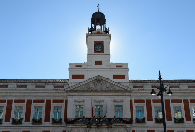 Archivo - Fachada de la sede de la Presidencia de la Comunidad de Madrid en la Puerta del Sol