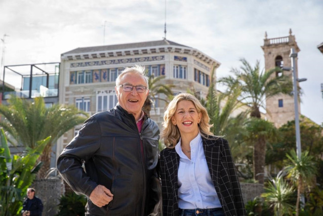 Archivo - Joan Ribó y Yolanda Díaz, en una imagen de archivo